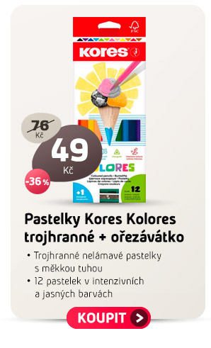 Pastelky Kores Kolores trojhranné + ořezávátko