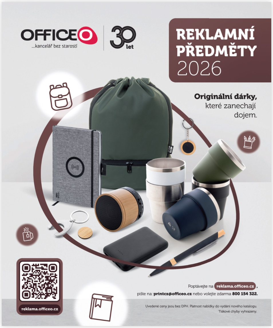 Obálka katalogu reklamních předmětů OFFICEO